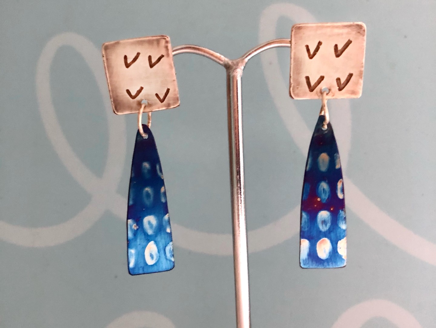 Blue face earrings - Jill Stewart